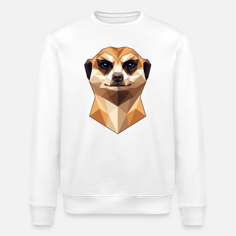 Suricate Suricate Douce Mangouste Suricate - Sweat bio ROLLER Stanley/Stella Unisexe - blanc
