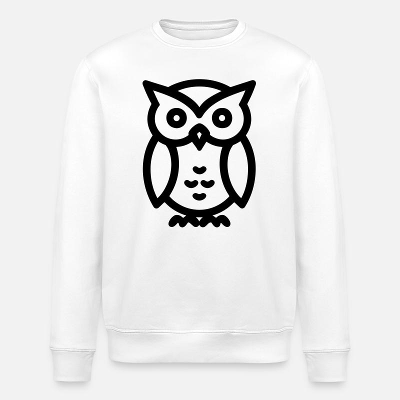 hibou - Sweat bio ROLLER Stanley/Stella Unisexe - blanc