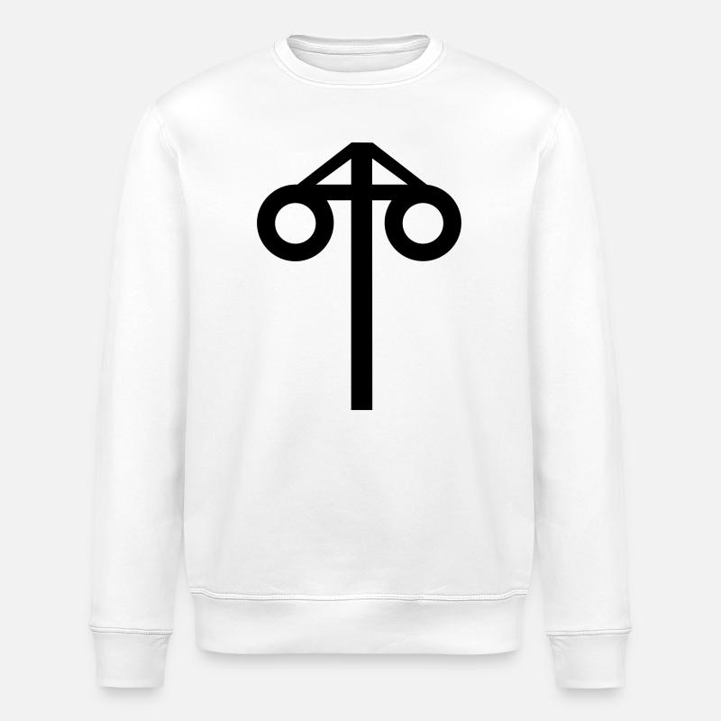 Mittsommer-magischer Baum - Stanley/Stella Unisex Bio-Sweatshirt ROLLER - Weiß