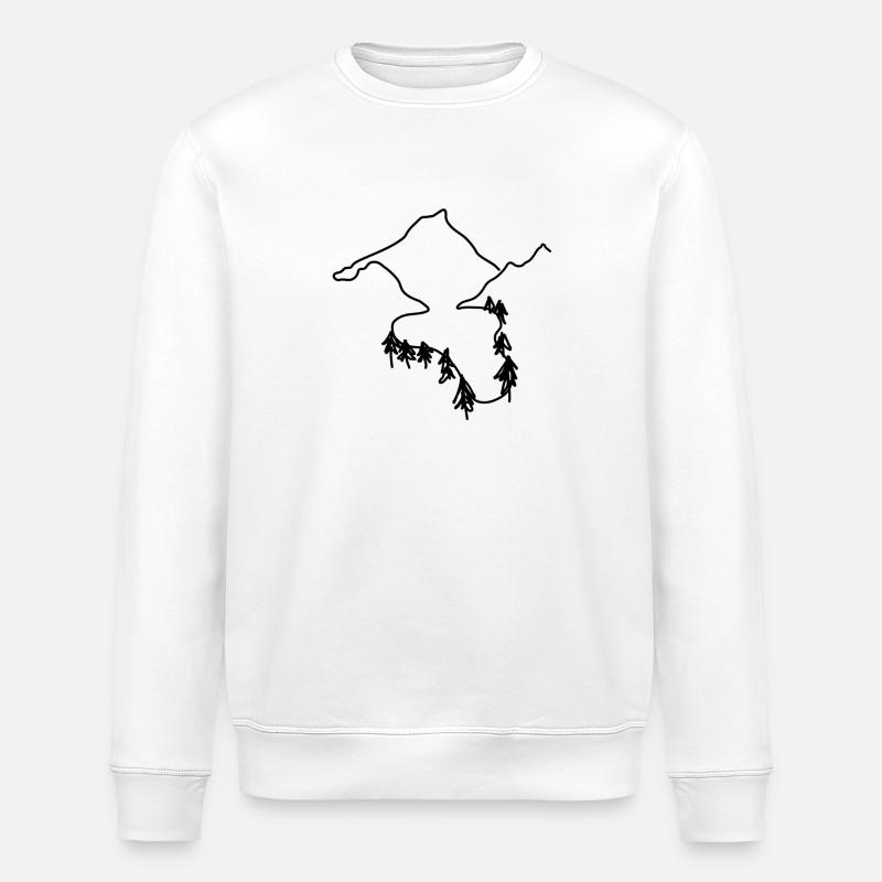 Berge & Wald - Stanley/Stella Unisex Bio-Sweatshirt ROLLER - Weiß