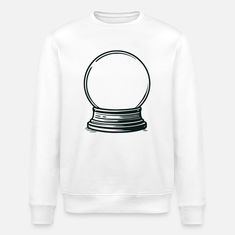 Snow globe empty - Stanley/Stella ROLLER Unisex Organic Sweatshirt - white