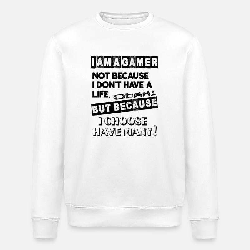 I AM A GAMER - Sweat bio ROLLER Stanley/Stella Unisexe - blanc