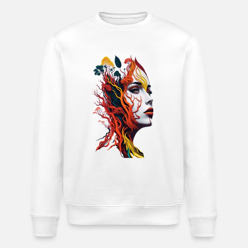 Die Erden-Frau-Union - Stanley/Stella Unisex Bio-Sweatshirt ROLLER - Weiß