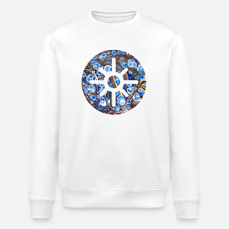 hexenrune schutz glück e 262 - Stanley/Stella Unisex Bio-Sweatshirt ROLLER - Weiß