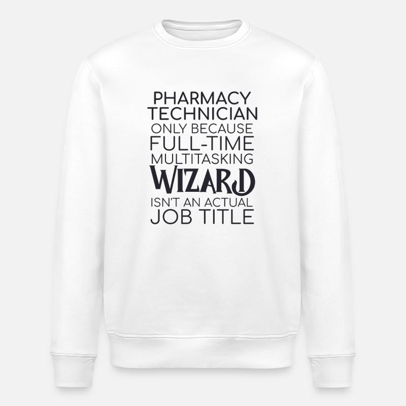 Pharmacy technician Wizard - Stanley/Stella Unisex Bio-Sweatshirt ROLLER - Weiß