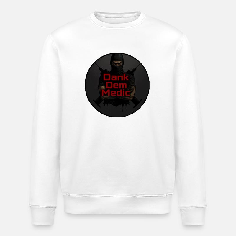 Dank Dem Medic - Stanley/Stella Unisex Bio-Sweatshirt ROLLER - Weiß