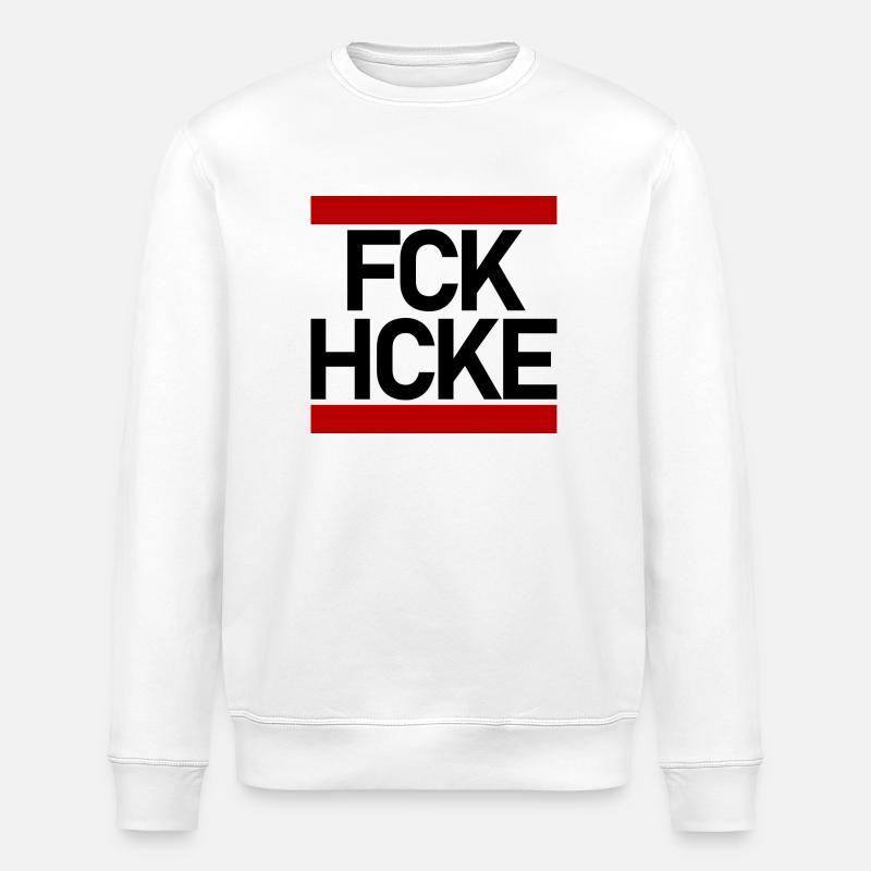 FCK HCKE - Stanley/Stella Unisex Bio-Sweatshirt ROLLER - Weiß