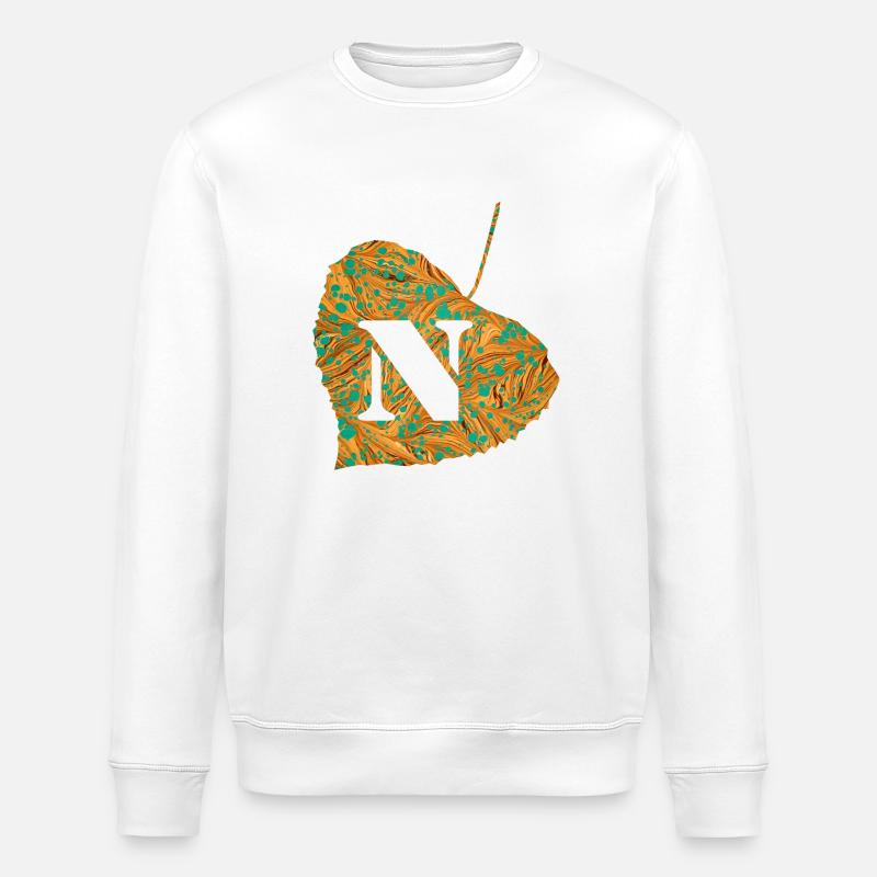 Feuille E 95 N - Sweat bio ROLLER Stanley/Stella Unisexe - blanc