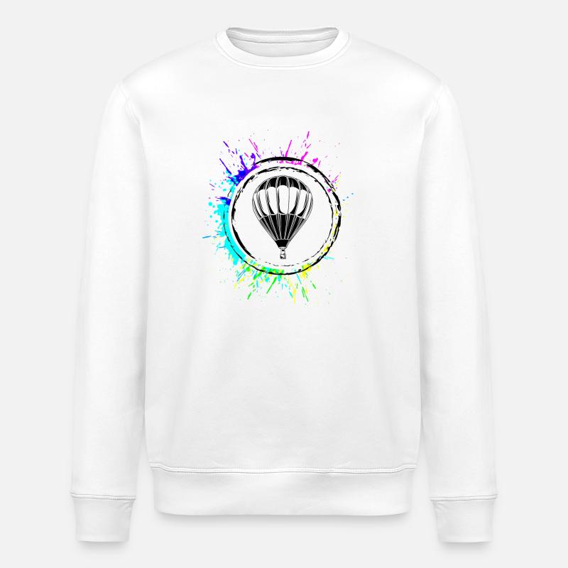 Heißluftballon icon - Stanley/Stella Unisex Bio-Sweatshirt ROLLER - Weiß