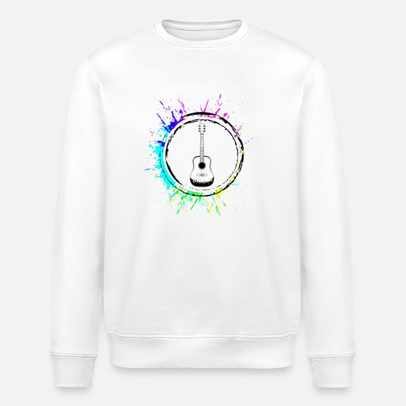 Gitarre Akustik - Stanley/Stella Unisex Bio-Sweatshirt ROLLER - Weiß