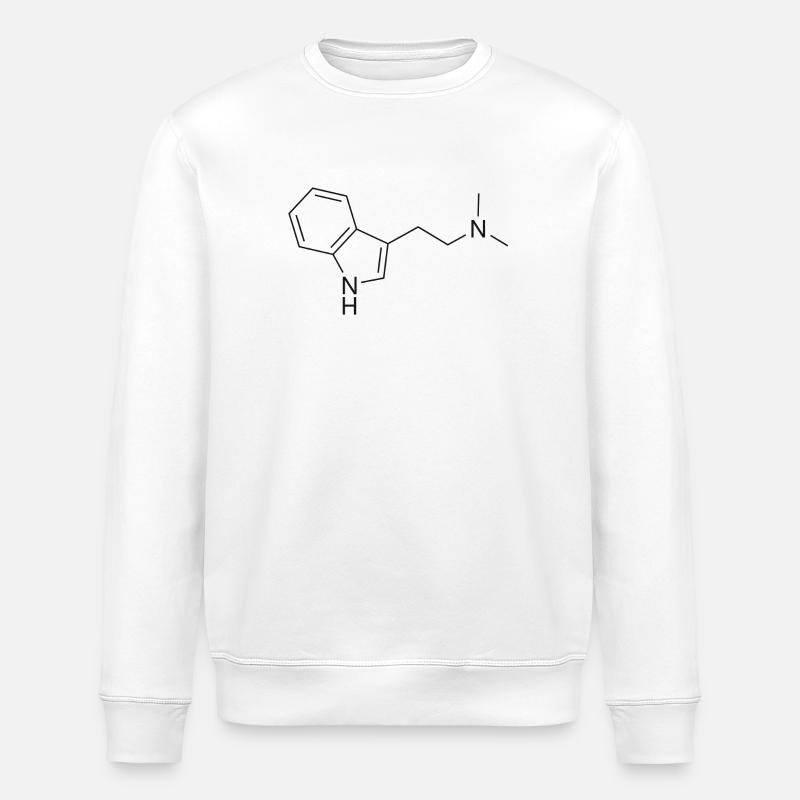 Molécule DMT - noir - Sweat bio ROLLER Stanley/Stella Unisexe - blanc