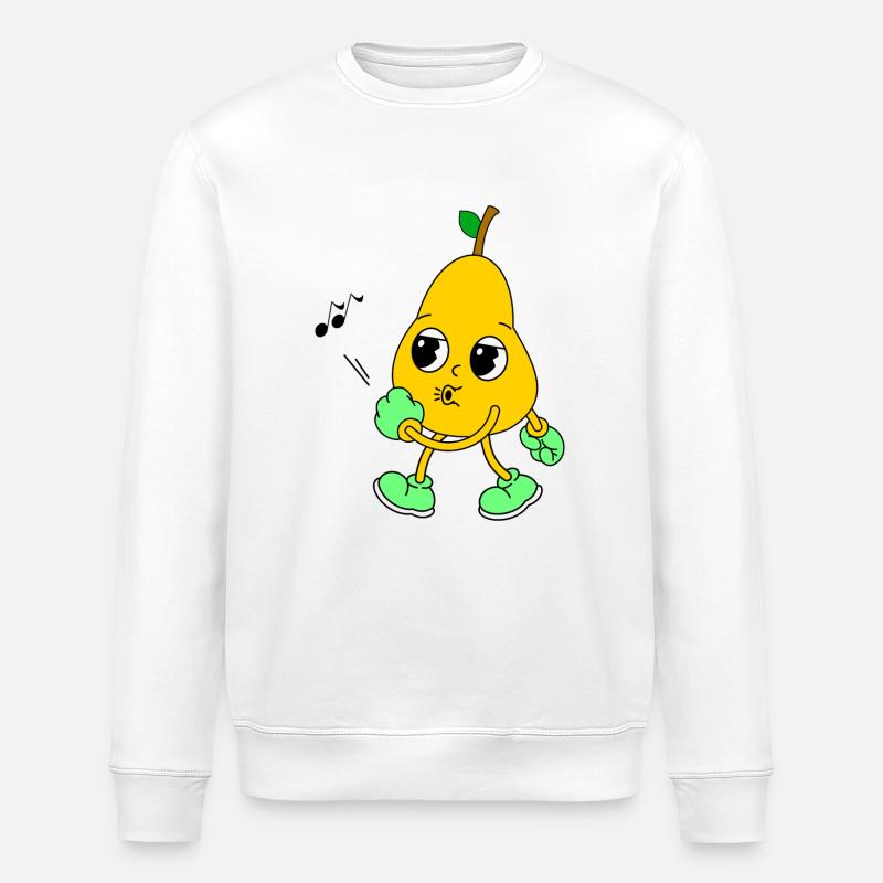 Pfeifende Birne - Stanley/Stella Unisex Bio-Sweatshirt ROLLER - Weiß