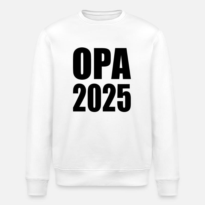 Opa 2025 - Stanley/Stella Unisex Bio-Sweatshirt ROLLER - Weiß