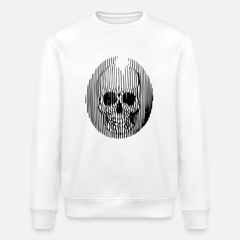 lignes crâne - Sweat bio ROLLER Stanley/Stella Unisexe - blanc