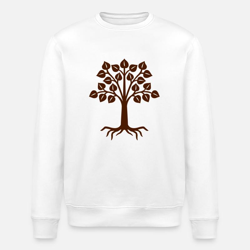 arbre - Sweat bio ROLLER Stanley/Stella Unisexe - blanc