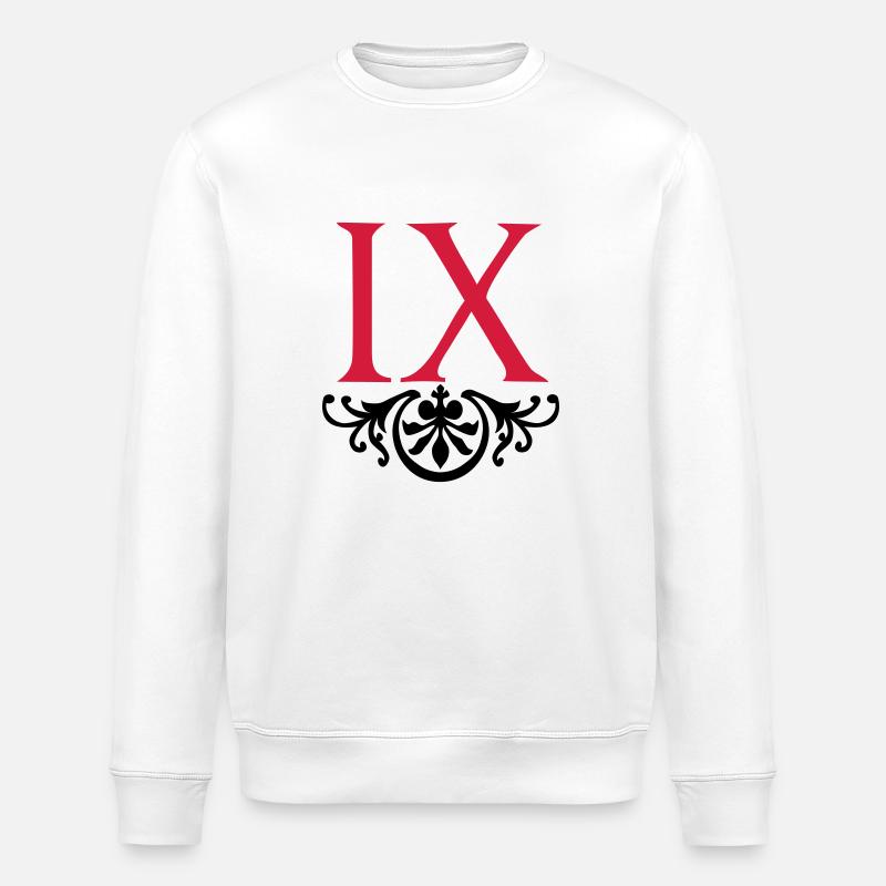 IX - La Neuvieme - Stanley/Stella Unisex Bio-Sweatshirt ROLLER - Weiß