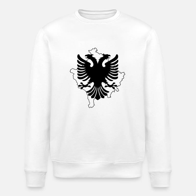Kosovo Albania - Stanley/Stella Unisex Bio-Sweatshirt ROLLER - Weiß