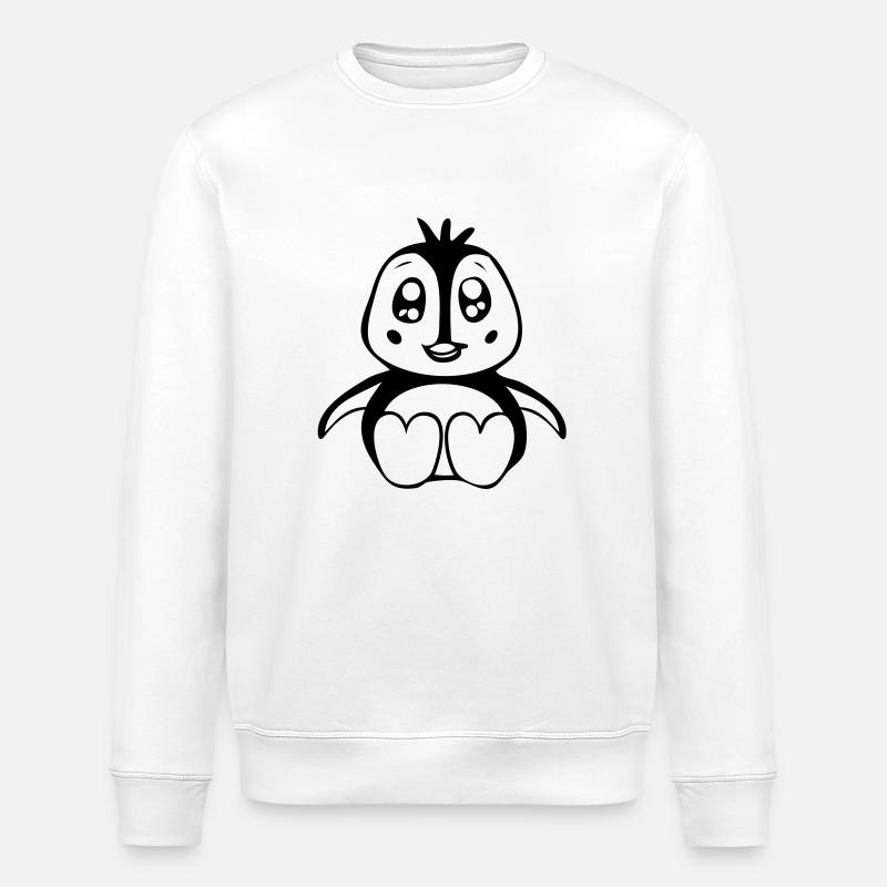 baby penguin - Stanley/Stella Unisex Bio-Sweatshirt ROLLER - Weiß