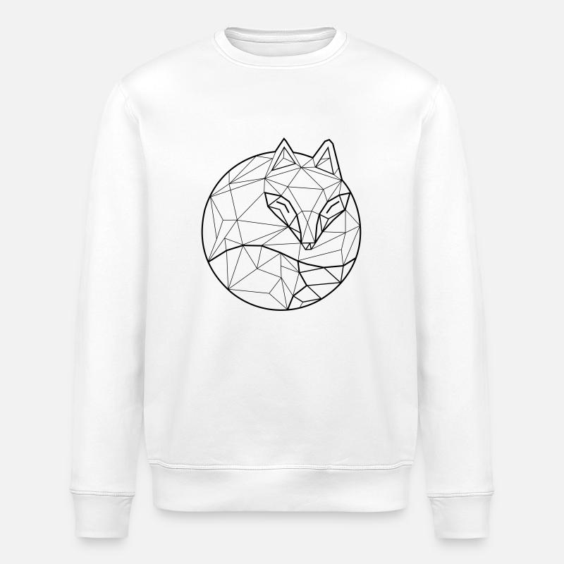 Fox Graph - Stanley/Stella ROLLER Unisex Organic Sweatshirt - white