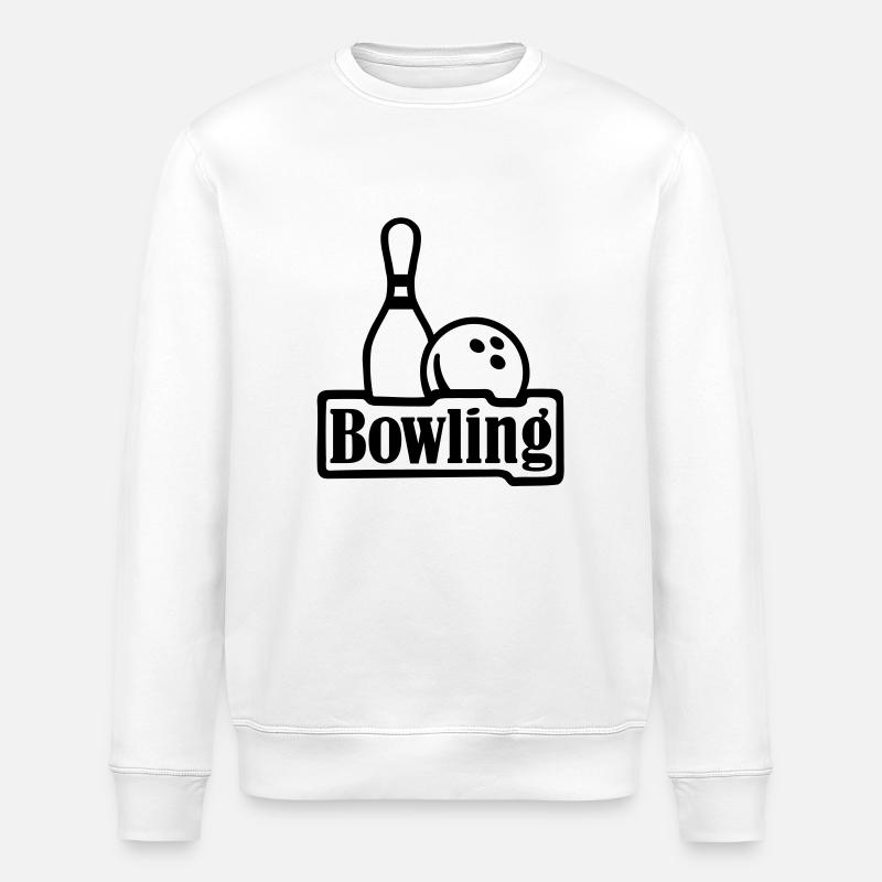 Bowling - Stanley/Stella ROLLER Unisex Organic Sweatshirt - white