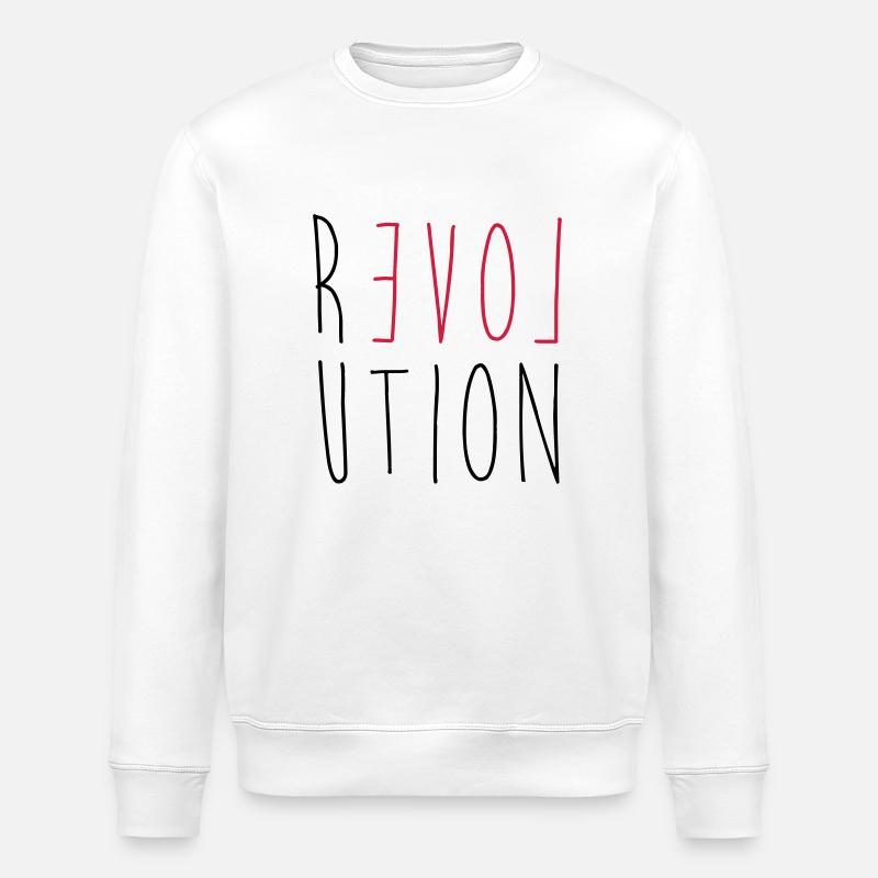 Révolution Amour - Sweat bio ROLLER Stanley/Stella Unisexe - blanc