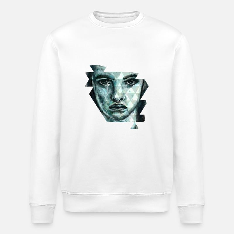 face - Stanley/Stella ROLLER Unisex Organic Sweatshirt - white