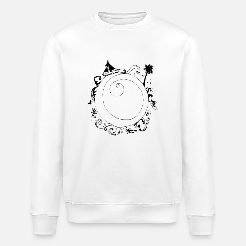 welle - Stanley/Stella Unisex Bio-Sweatshirt ROLLER - Weiß