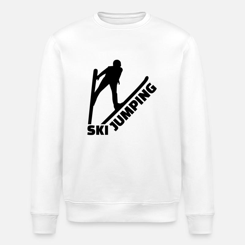 Ski jumping - Sweat bio ROLLER Stanley/Stella Unisexe - blanc