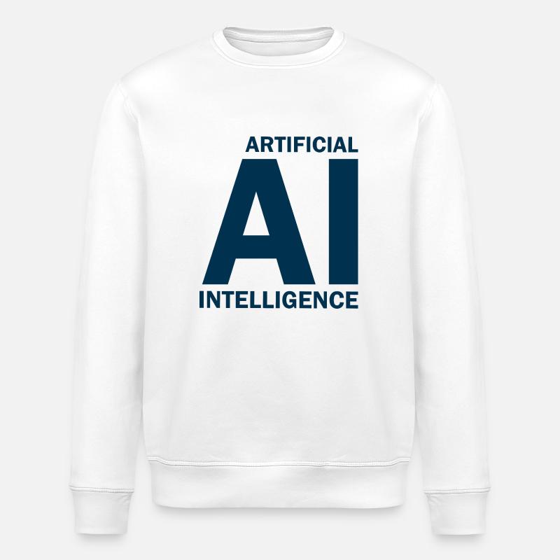 Artificial Intelligence - Artificial Intelligence - Stanley/Stella ROLLER Unisex Organic Sweatshirt - white