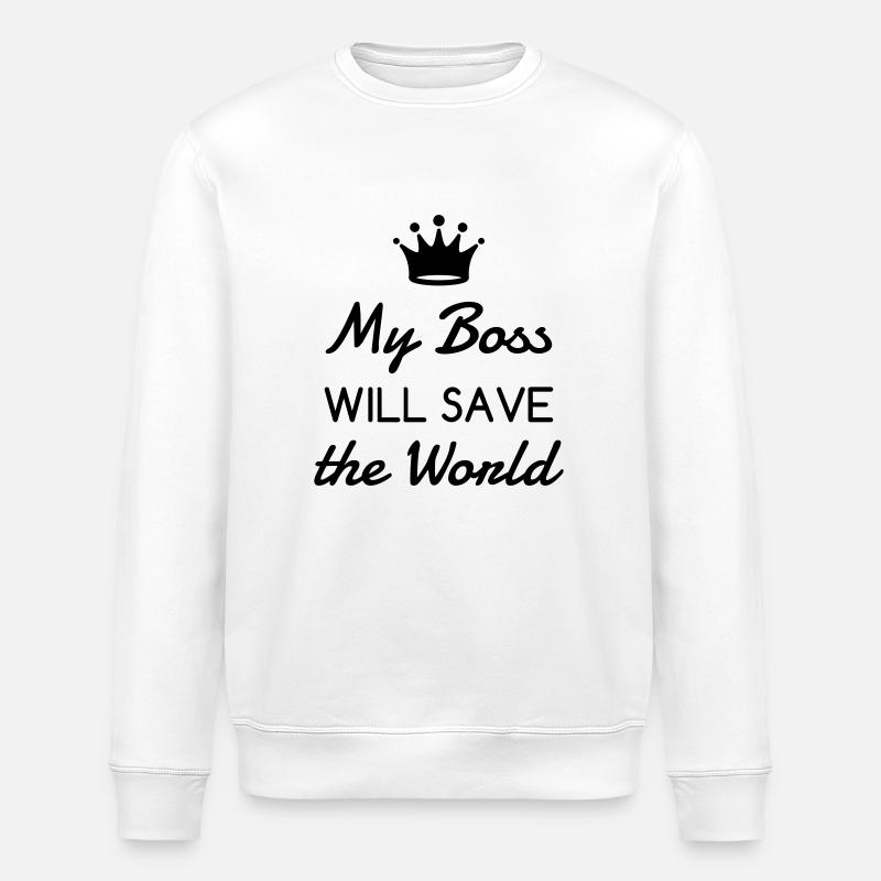 Manager / Chef / Arbeit / Job - Stanley/Stella Unisex Bio-Sweatshirt ROLLER - Weiß