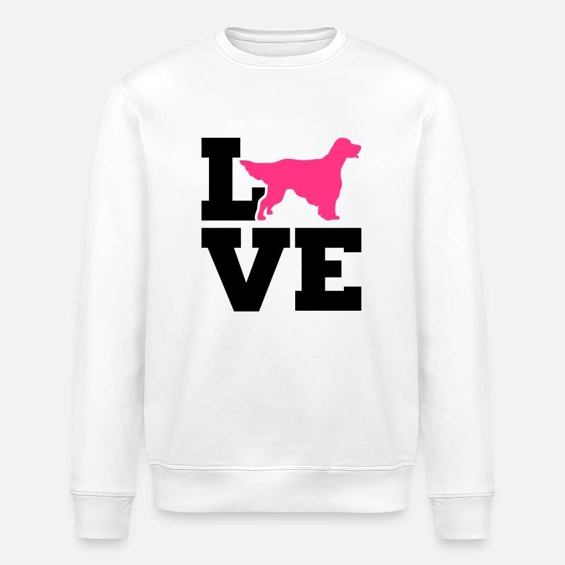 English Setter - Sweat bio ROLLER Stanley/Stella Unisexe - blanc