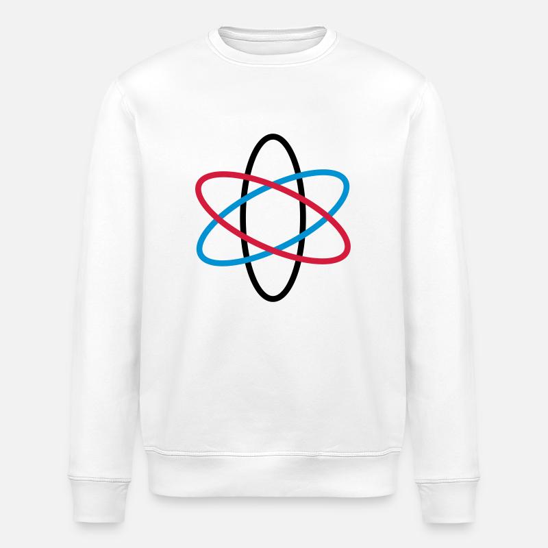 atom_neutron_02 - Stanley/Stella Unisex Bio-Sweatshirt ROLLER - Weiß