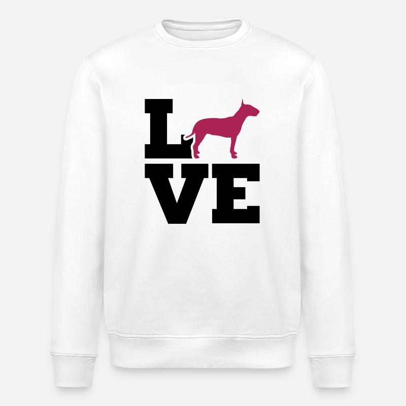 Bullterrier - Stanley/Stella Unisex Bio-Sweatshirt ROLLER - Weiß