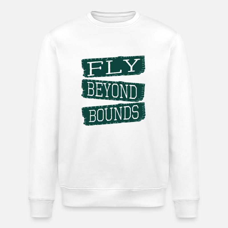 present imaginative minds innovative imagination - Stanley/Stella ROLLER Unisex Organic Sweatshirt - white