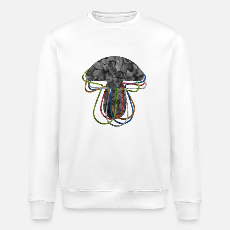 Champignon - Sweat bio ROLLER Stanley/Stella Unisexe - blanc