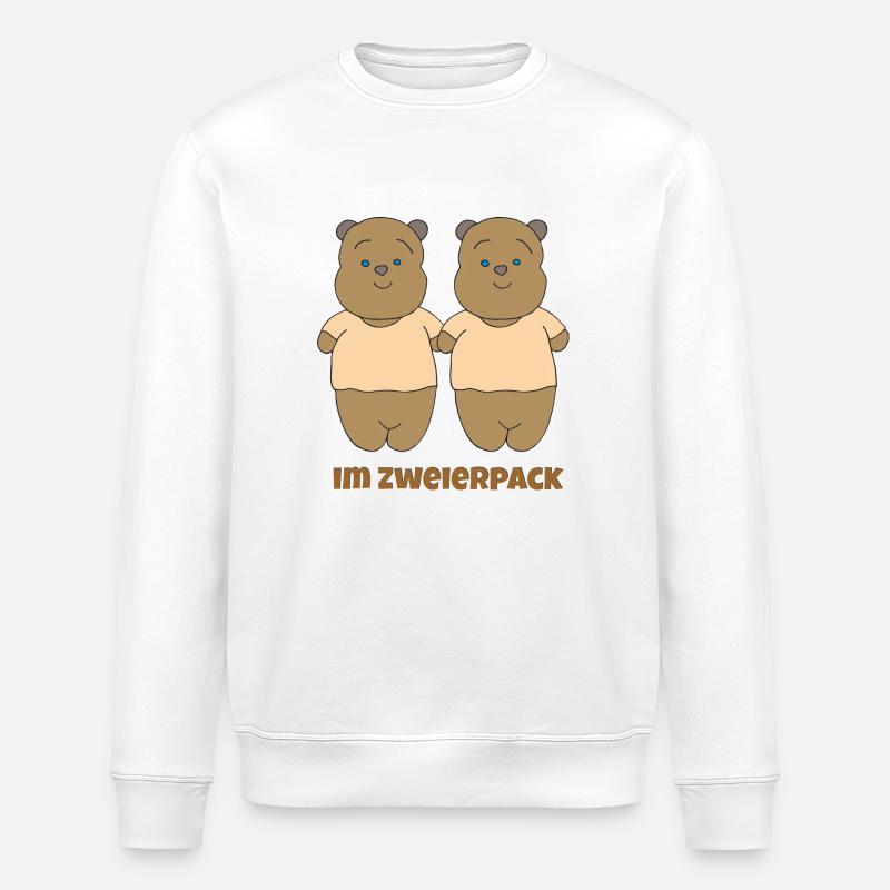 im zweierpack - Stanley/Stella Unisex Bio-Sweatshirt ROLLER - Weiß