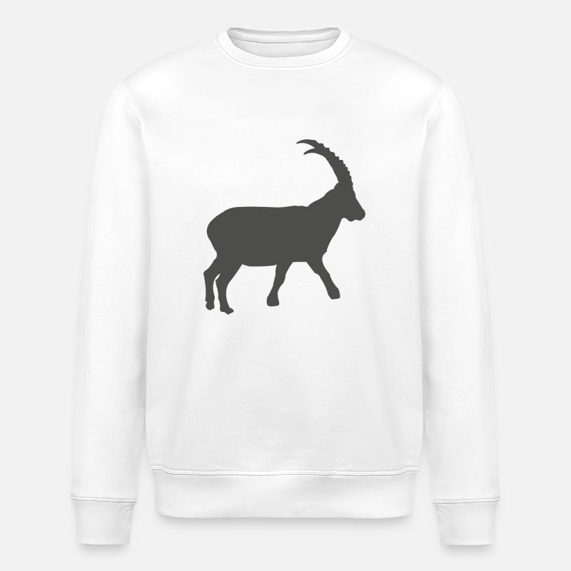 Steinbock - Stanley/Stella Unisex Bio-Sweatshirt ROLLER - Weiß