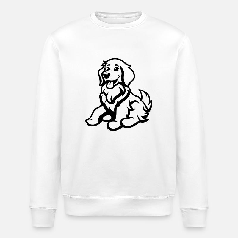 Chien Bande dessinée Animal - Sweat bio ROLLER Stanley/Stella Unisexe - blanc