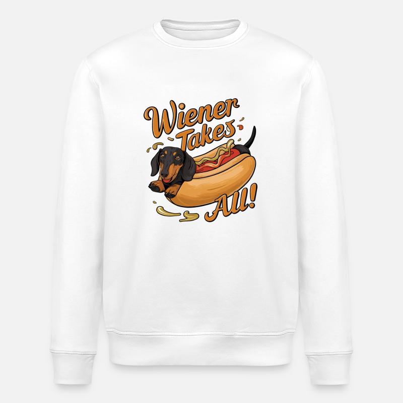 Wiener nimmt alles - Stanley/Stella Unisex Bio-Sweatshirt ROLLER - Weiß