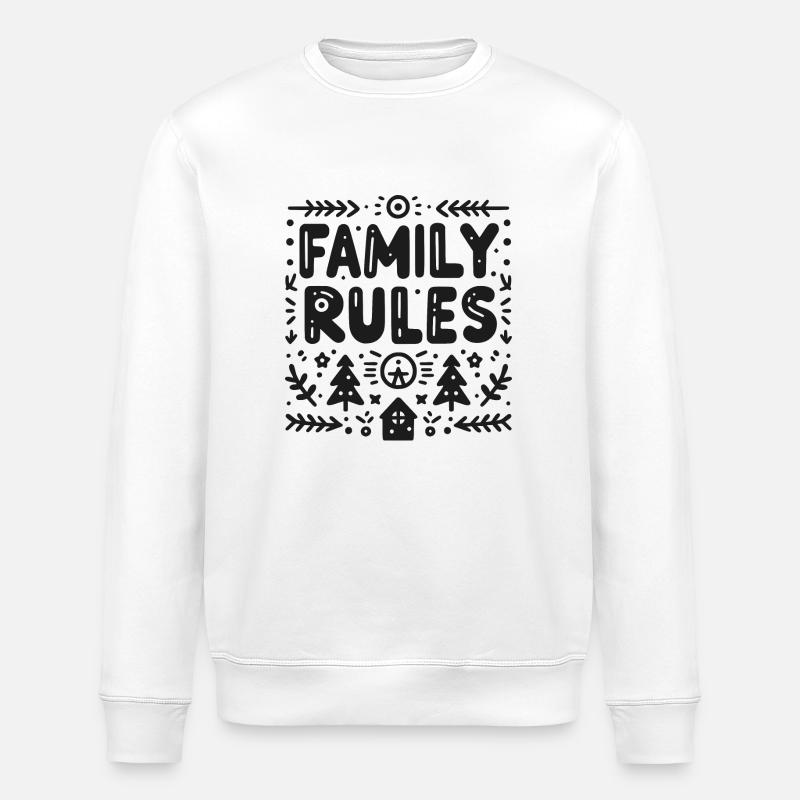 Règles de famille - Sweat bio ROLLER Stanley/Stella Unisexe - blanc
