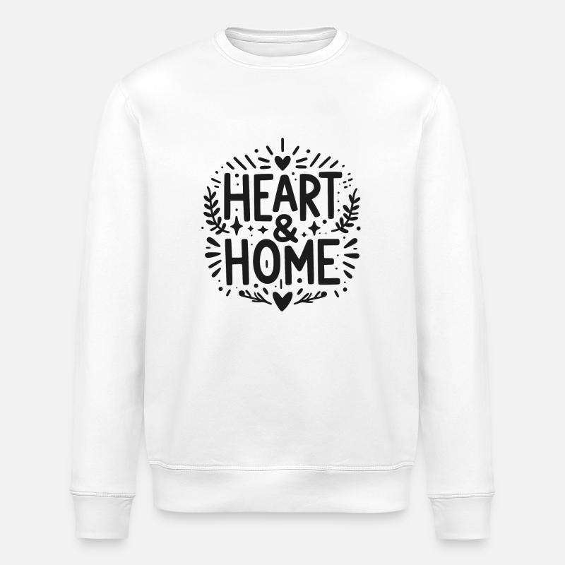 Herz und Heimat - Stanley/Stella Unisex Bio-Sweatshirt ROLLER - Weiß
