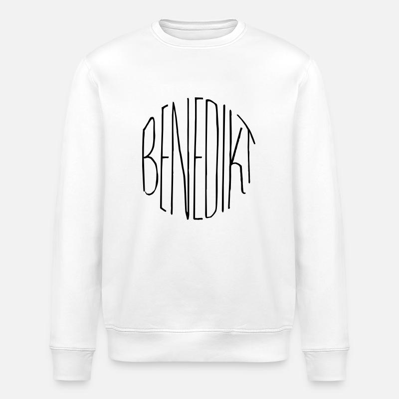 Benedikt - Stanley/Stella ROLLER Unisex Organic Sweatshirt - white