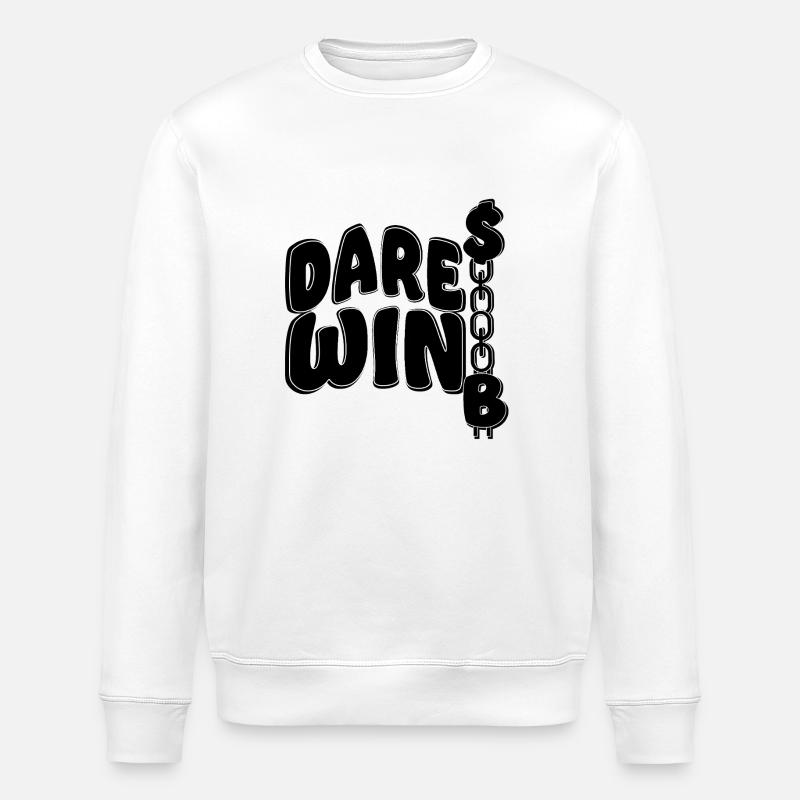 Cash Dollar Dare Win - Stanley/Stella Unisex Bio-Sweatshirt ROLLER - Weiß