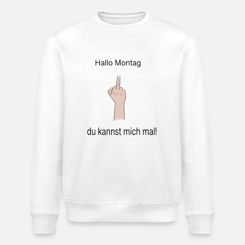 Hello Monday - Stanley/Stella ROLLER Unisex Organic Sweatshirt - white