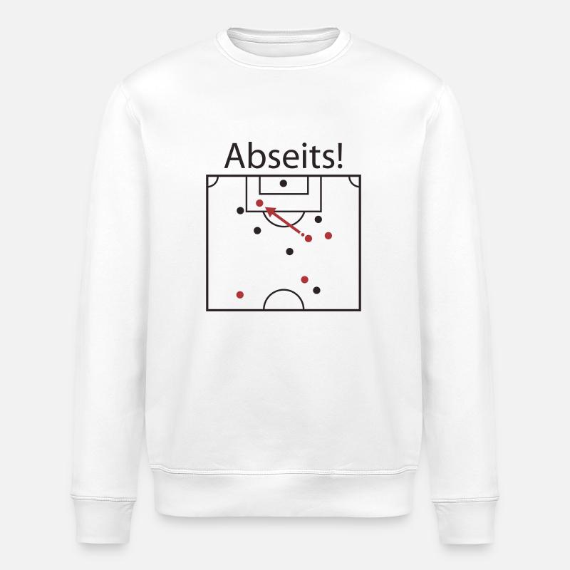 Offside Statement - Stanley/Stella ROLLER Unisex Organic Sweatshirt - white