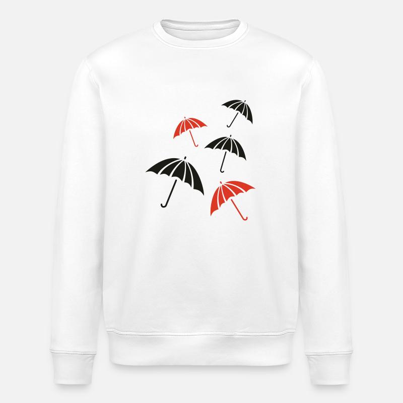 Schirmregen - Stanley/Stella Unisex Bio-Sweatshirt ROLLER - Weiß