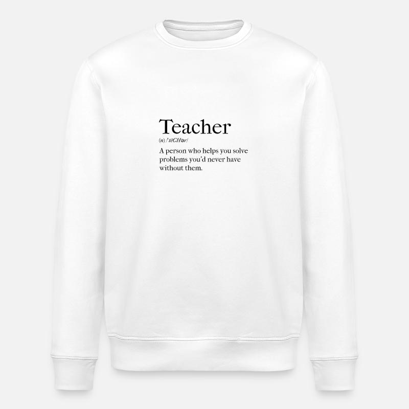 Enseignant - énonciation drôle - Sweat bio ROLLER Stanley/Stella Unisexe - blanc