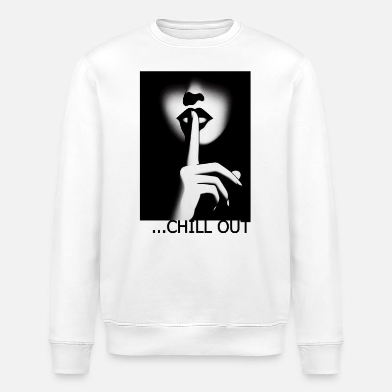 Chill Out - Stanley/Stella ROLLER Unisex Organic Sweatshirt - white