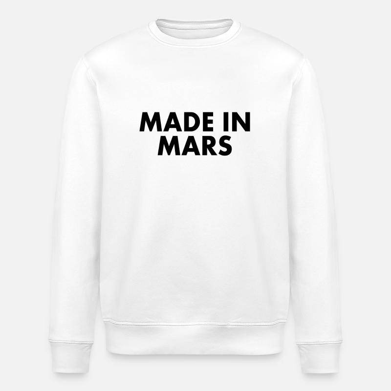Made in mars - Sweat bio ROLLER Stanley/Stella Unisexe - blanc