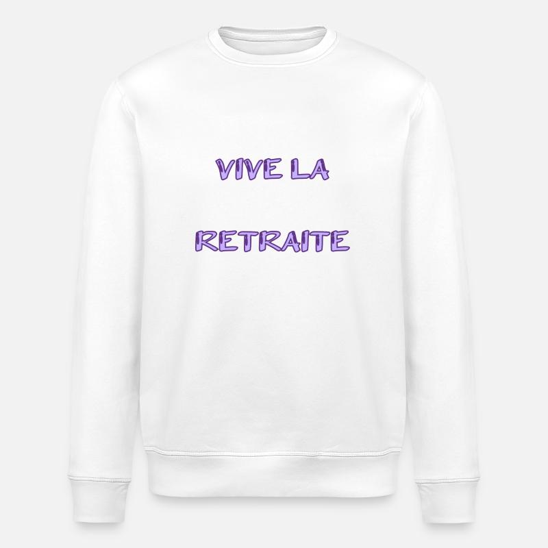 RETRAITE. RETRAITE. RETRAITEE. RETRAITE - Sweat bio ROLLER Stanley/Stella Unisexe - blanc